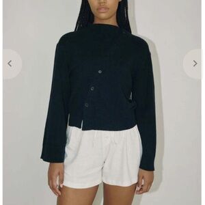 BOHEME GOODS ASYMMETRICAL KNIT CARDIGAN